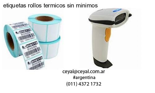 etiquetas rollos termicos sin minimos