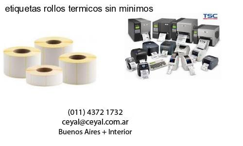 etiquetas rollos termicos sin minimos