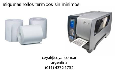 etiquetas rollos termicos sin minimos