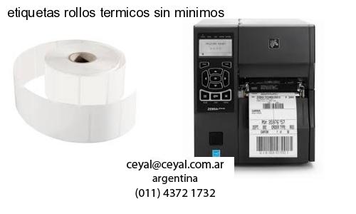 etiquetas rollos termicos sin minimos