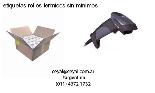 etiquetas rollos termicos sin minimos