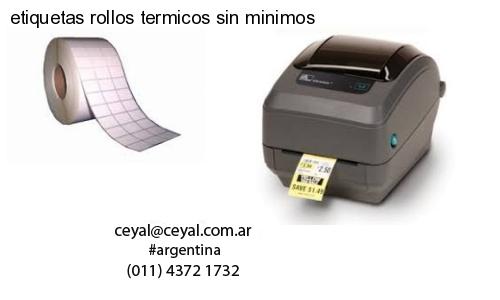 etiquetas rollos termicos sin minimos
