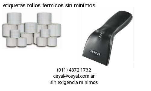 etiquetas rollos termicos sin minimos