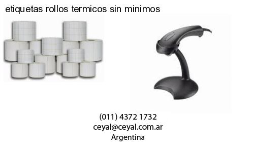 etiquetas rollos termicos sin minimos