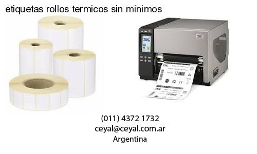 etiquetas rollos termicos sin minimos