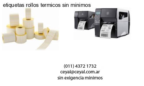 etiquetas rollos termicos sin minimos