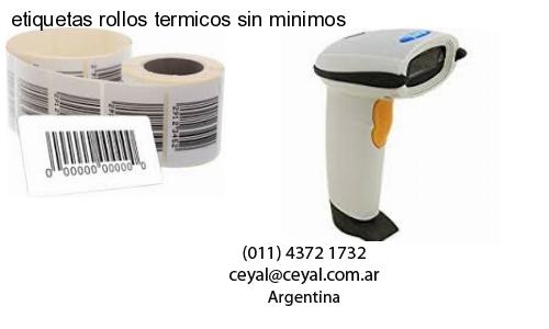 etiquetas rollos termicos sin minimos