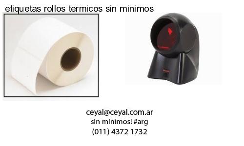 etiquetas rollos termicos sin minimos