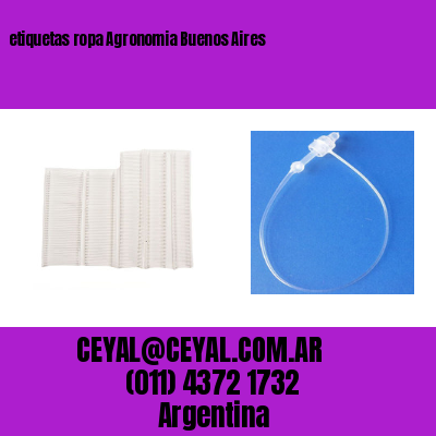 etiquetas ropa Agronomia Buenos Aires