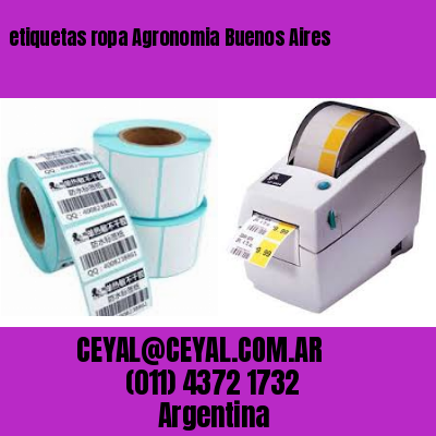 etiquetas ropa Agronomia Buenos Aires