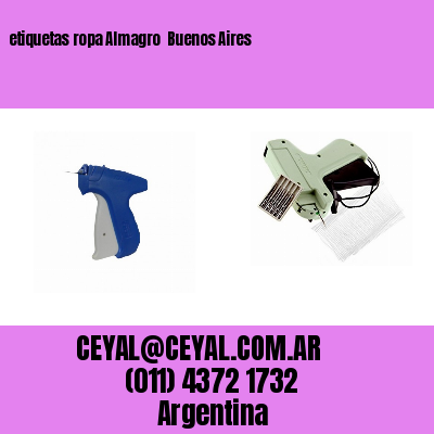 etiquetas ropa Almagro  Buenos Aires