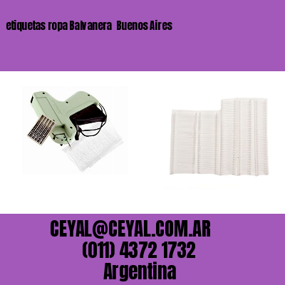 etiquetas ropa Balvanera  Buenos Aires