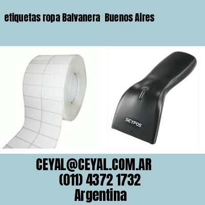 etiquetas ropa Balvanera  Buenos Aires