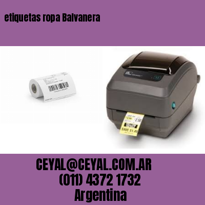 etiquetas ropa Balvanera