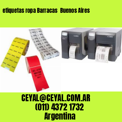 etiquetas ropa Barracas  Buenos Aires