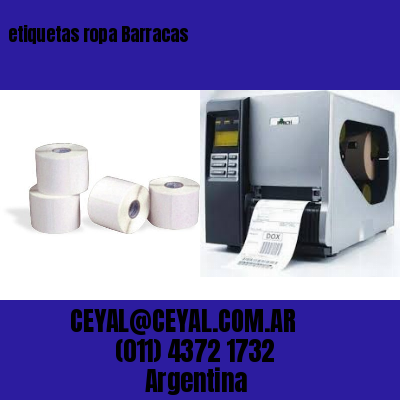etiquetas ropa Barracas