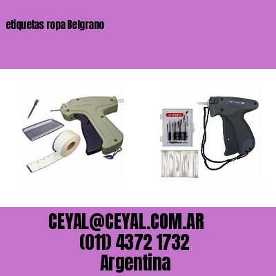 etiquetas ropa Belgrano