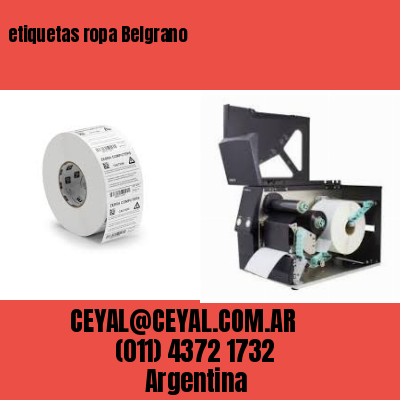 etiquetas ropa Belgrano