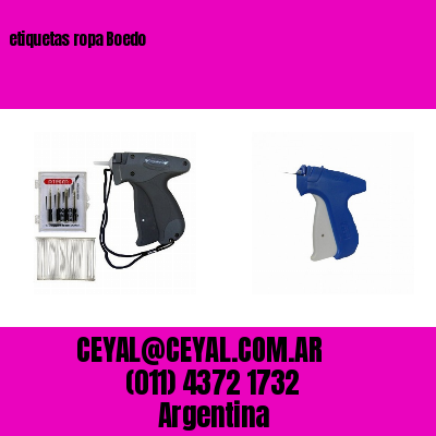 etiquetas ropa Boedo