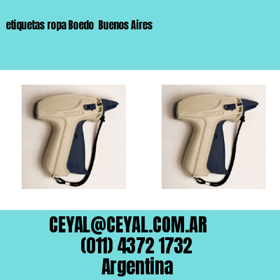 etiquetas ropa Boedo  Buenos Aires