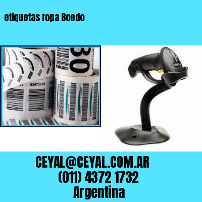 etiquetas ropa Boedo