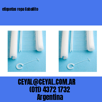 etiquetas ropa Caballito