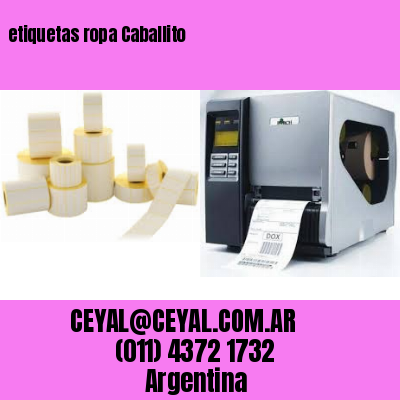 etiquetas ropa Caballito