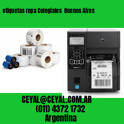 etiquetas ropa Colegiales  Buenos Aires