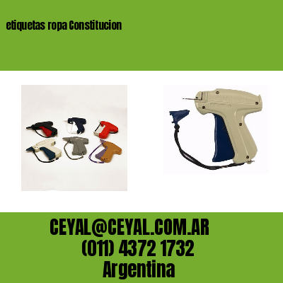 etiquetas ropa Constitucion