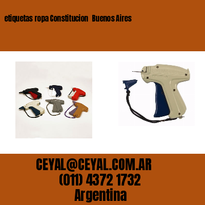 etiquetas ropa Constitucion Buenos Aires