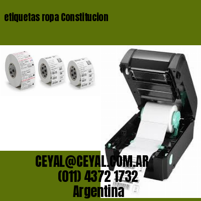 etiquetas ropa Constitucion