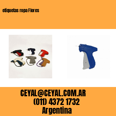 etiquetas ropa Flores