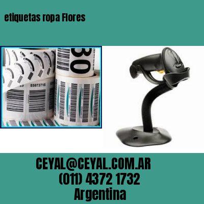 etiquetas ropa Flores