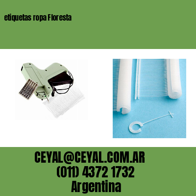 etiquetas ropa Floresta
