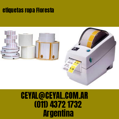 etiquetas ropa Floresta