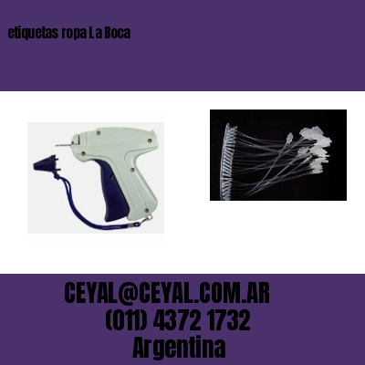 etiquetas ropa La Boca