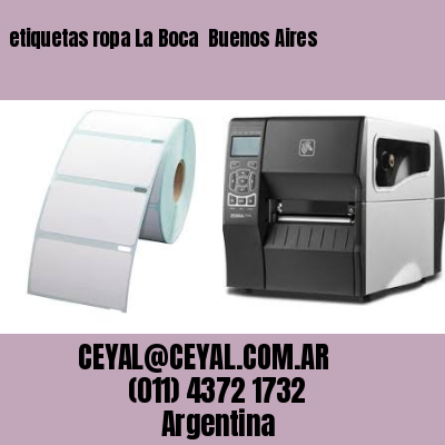 etiquetas ropa La Boca  Buenos Aires