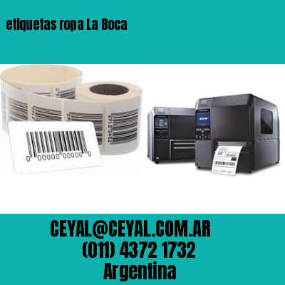 etiquetas ropa La Boca