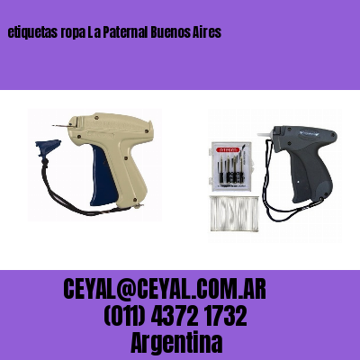 etiquetas ropa La Paternal Buenos Aires