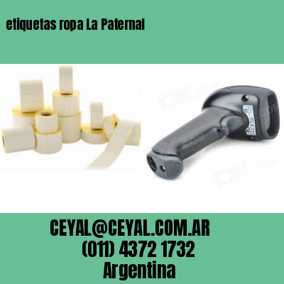 etiquetas ropa La Paternal