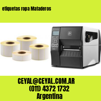 etiquetas ropa Mataderos