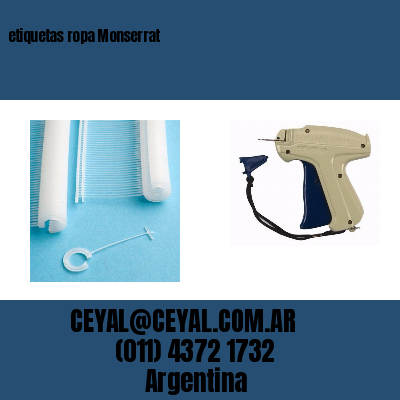 etiquetas ropa Monserrat