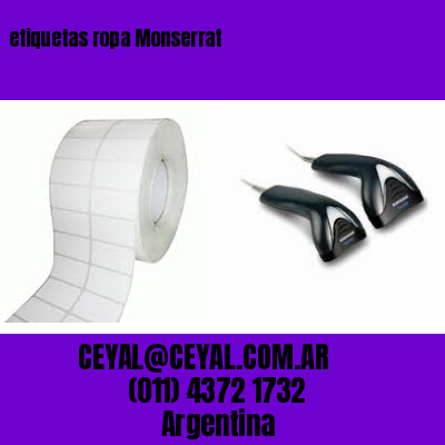 etiquetas ropa Monserrat