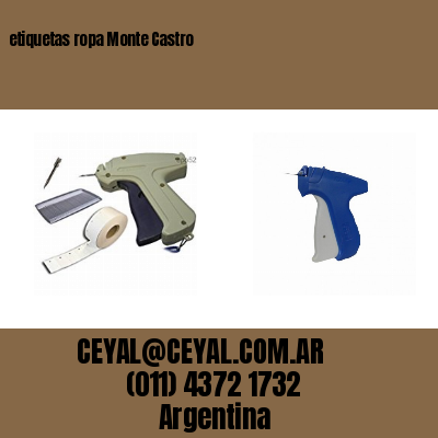 etiquetas ropa Monte Castro
