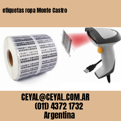 etiquetas ropa Monte Castro