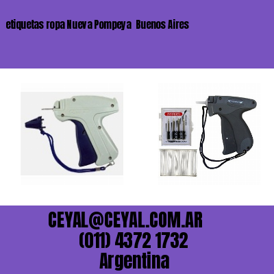 etiquetas ropa Nueva Pompeya Buenos Aires