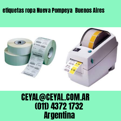 etiquetas ropa Nueva Pompeya  Buenos Aires