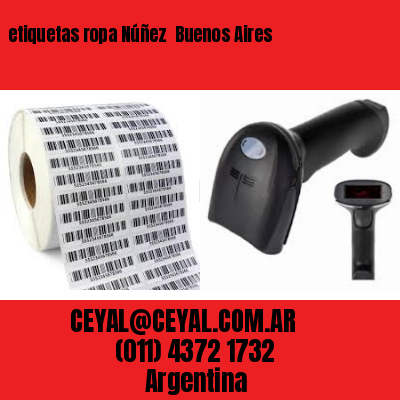 etiquetas ropa Núñez  Buenos Aires