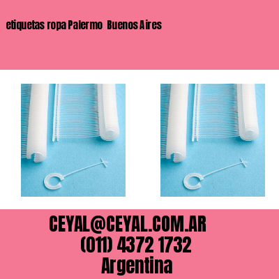 etiquetas ropa Palermo Buenos Aires
