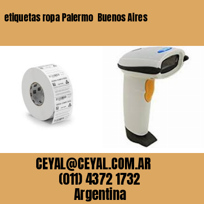 etiquetas ropa Palermo  Buenos Aires